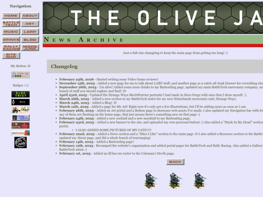 changelog screenshot