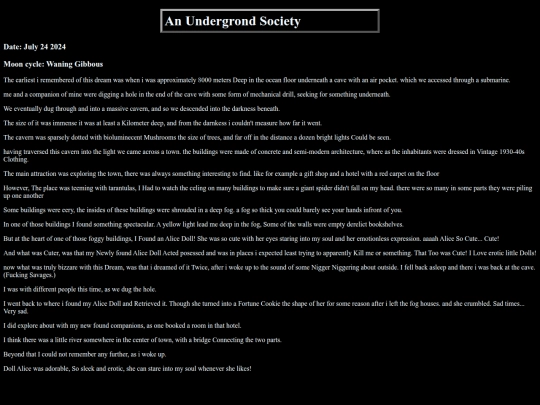 Dreams/AnUndergroundSociety screenshot