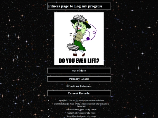Fitness screenshot