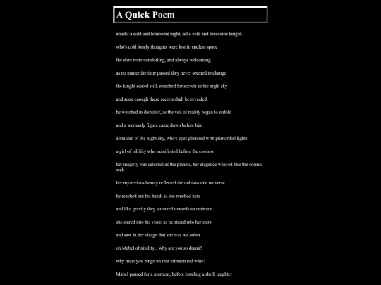 Literature/QuickPoem screenshot
