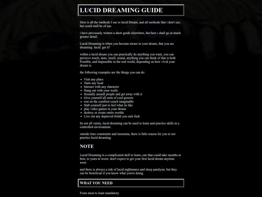 LucidDreamingGuide screenshot