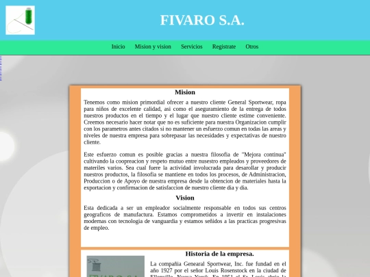 mision y vision screenshot