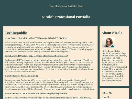 portfolio screenshot
