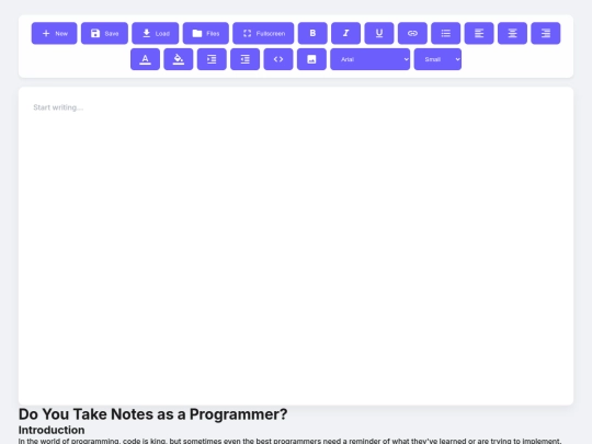 index screenshot