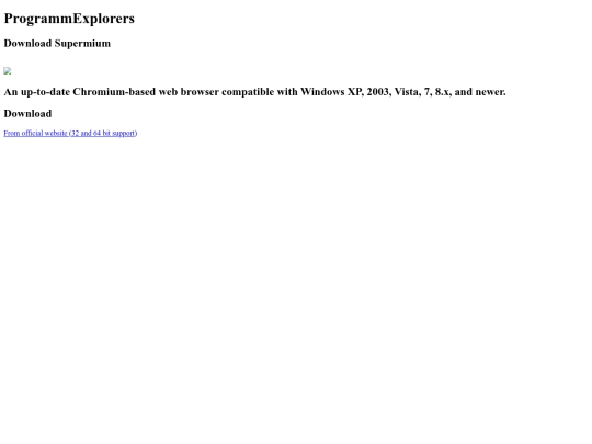 programmspages/supermium screenshot