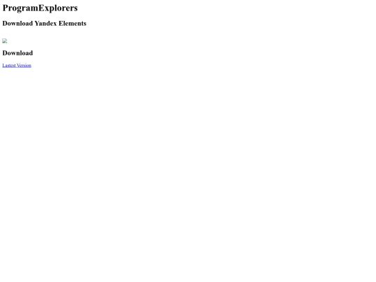 programmspages/yandexelements screenshot