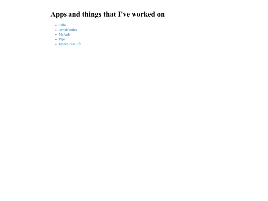 projects screenshot