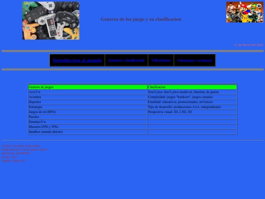 Generos de juegos y su clasificacion screenshot
