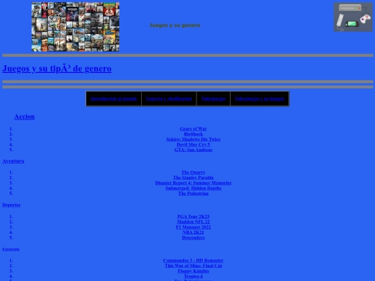 Juegos y sus generos screenshot