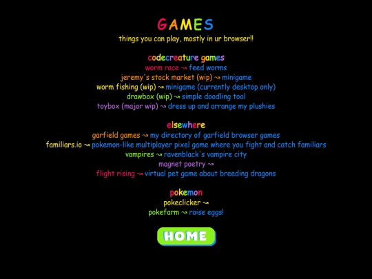 games screenshot