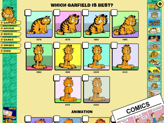 shrines/garfield/best-garfield/preview screenshot