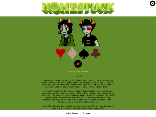 shrines/homestuck screenshot