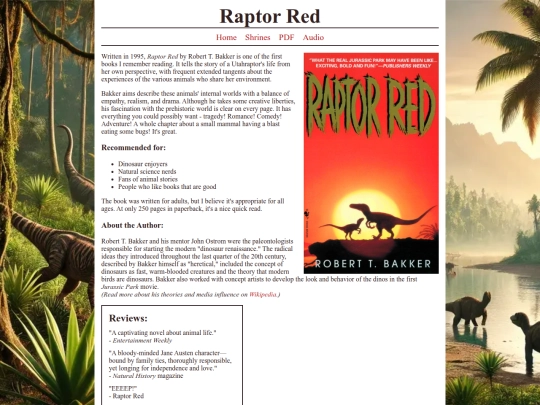 shrines/raptor-red screenshot
