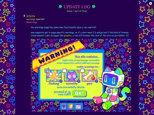 updates screenshot