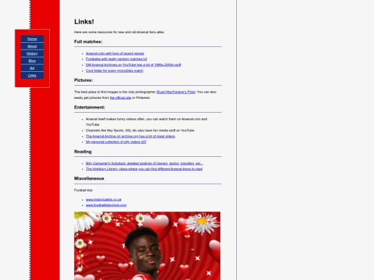 links screenshot