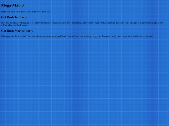 MegaMan3 screenshot