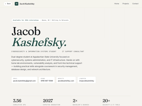 resume screenshot