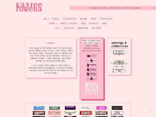 links screenshot