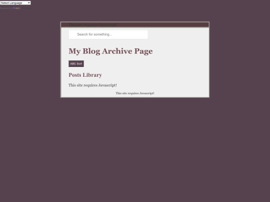 blog/archive screenshot