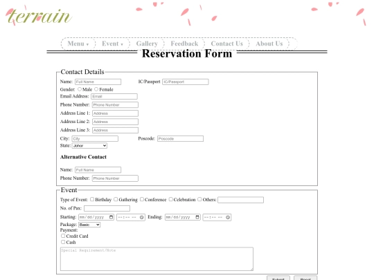 registrationform screenshot