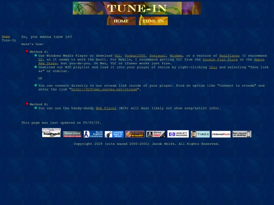 tune-in screenshot