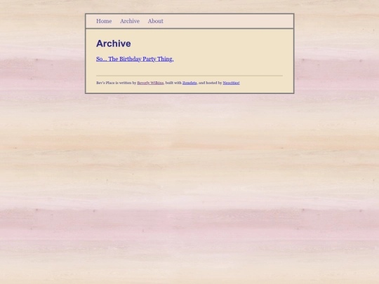 dillonblog/BevBlog/archive screenshot