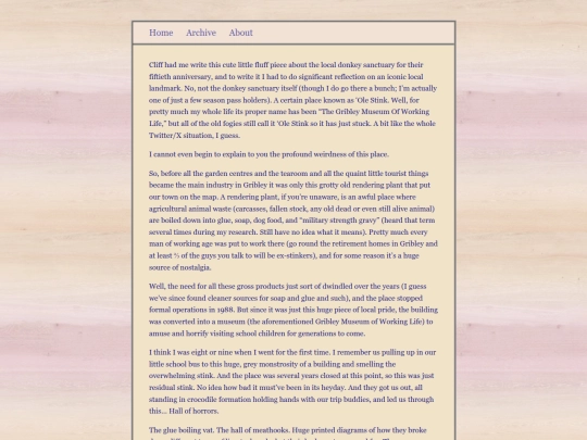 dillonblog/BevBlog/posts/ole-stink-memories screenshot