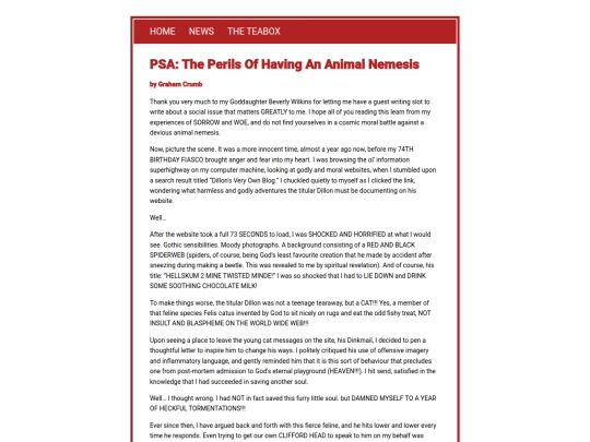 dillonblog/gribleygazette/posts/graham-animal-nemesis screenshot