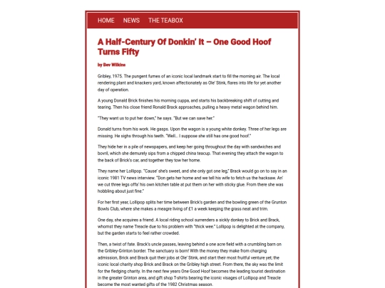 dillonblog/gribleygazette/posts/one-good-hoof-turns-50 screenshot