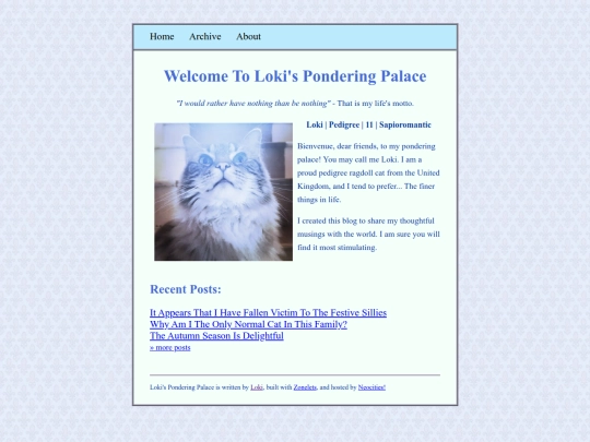 dillonblog/lokiblog screenshot