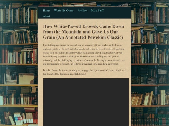 posts/white-pawed-erowek screenshot