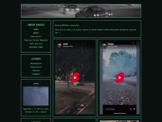 roadsterinspo screenshot