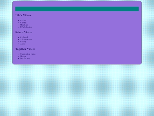 Videos/brainstorming screenshot