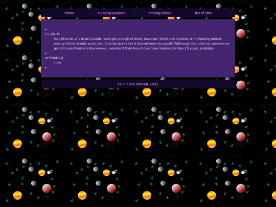 lists/musics screenshot