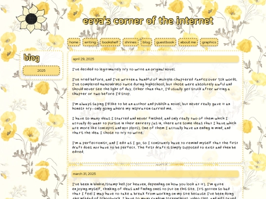blog screenshot