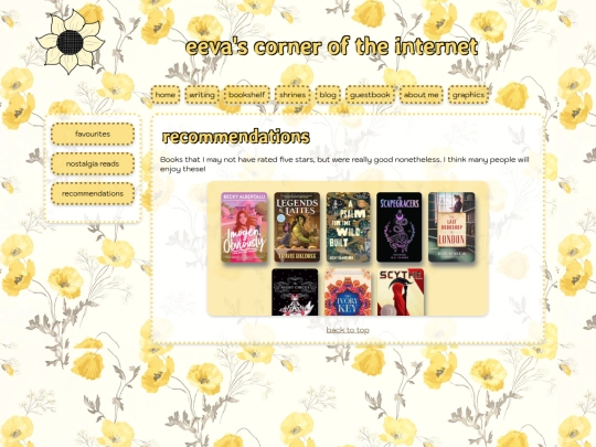 bookshelf/recommendations screenshot