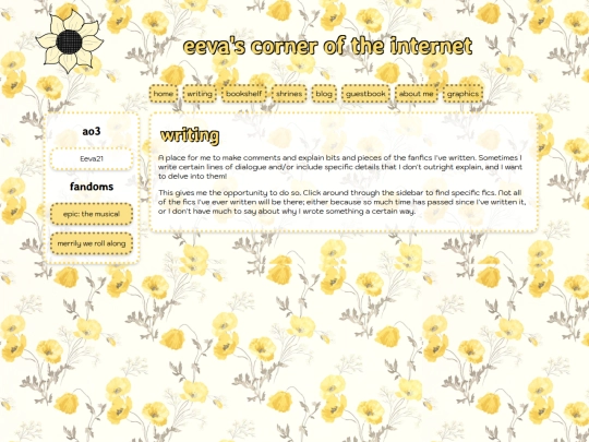 writing screenshot