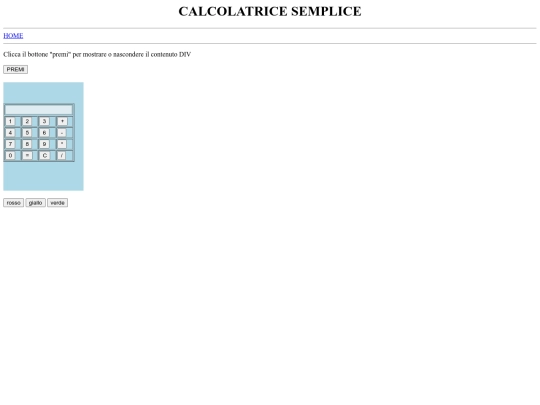 PCTO/calcolatrice screenshot