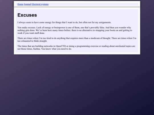 2025/10/03/excuses screenshot