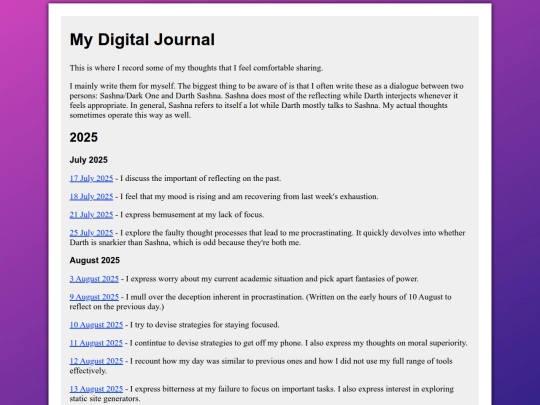 journal screenshot