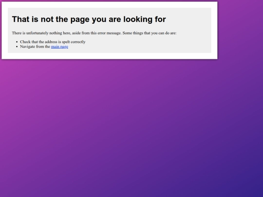 not_found screenshot