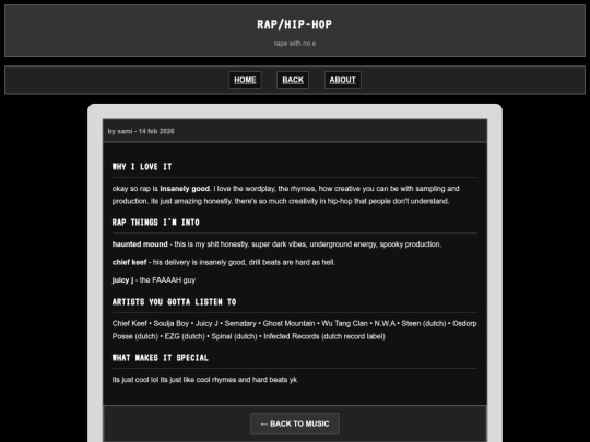rap screenshot