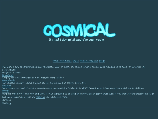 programs screenshot