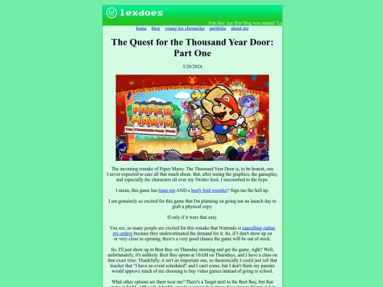 blog screenshot