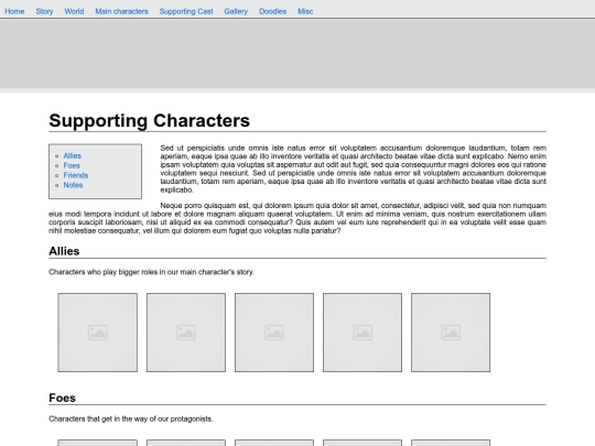 supporting cast screenshot