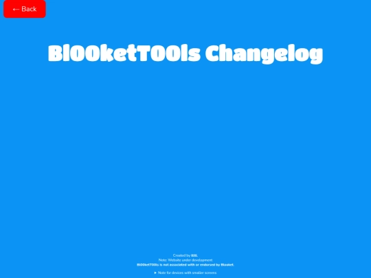 changelog screenshot