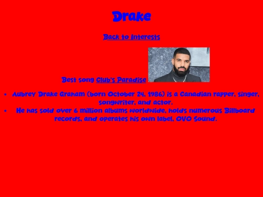 drake-page screenshot