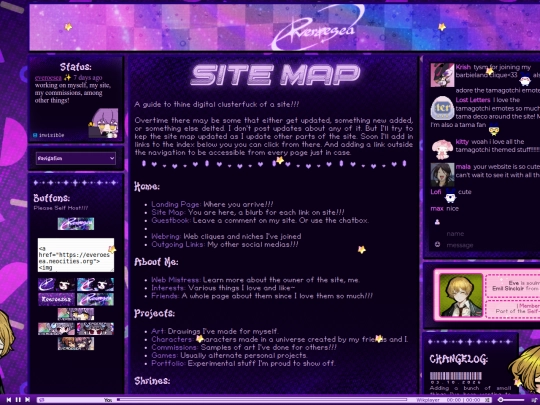 Home/SiteMap screenshot