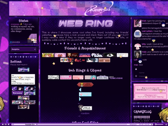 Home/Webring screenshot