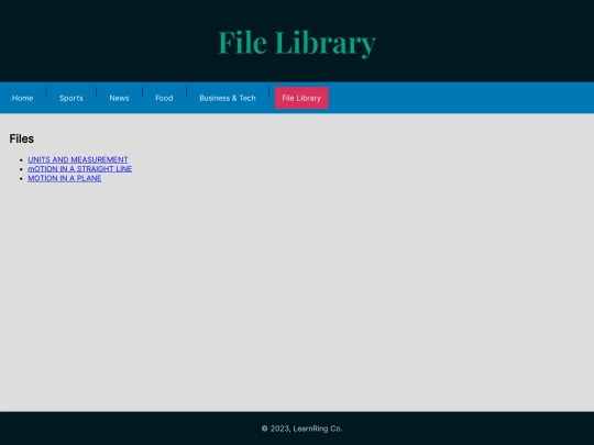 filelibrary screenshot